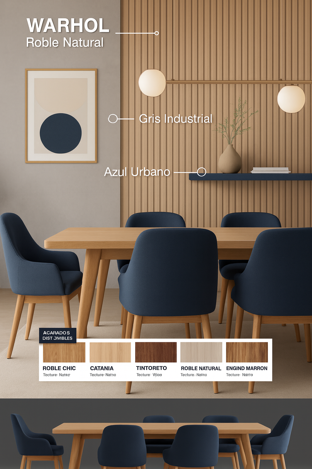 WP-MDF WARHOL ROBLE CHIC (4 PCS x BOX )