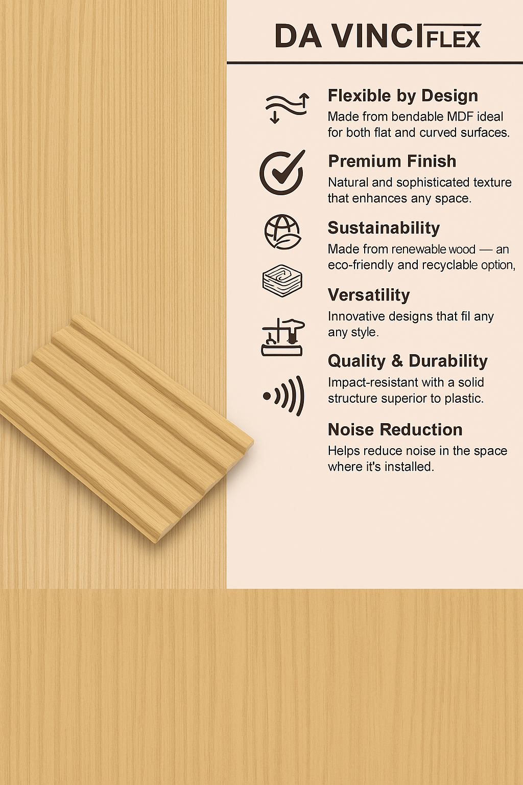 WP-MDF DA VINCI FLEX CATANIA(8 PCS x BOX )