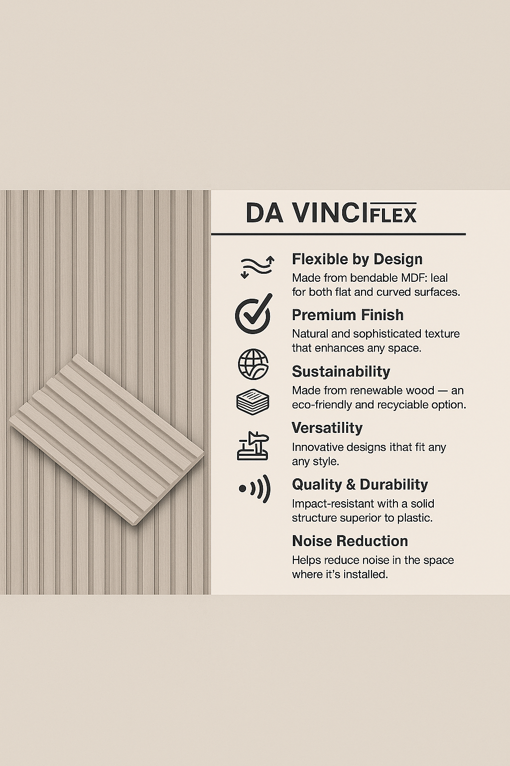 WP-MDF DA VINCI FLEX LUNA (8 PCS x BOX )