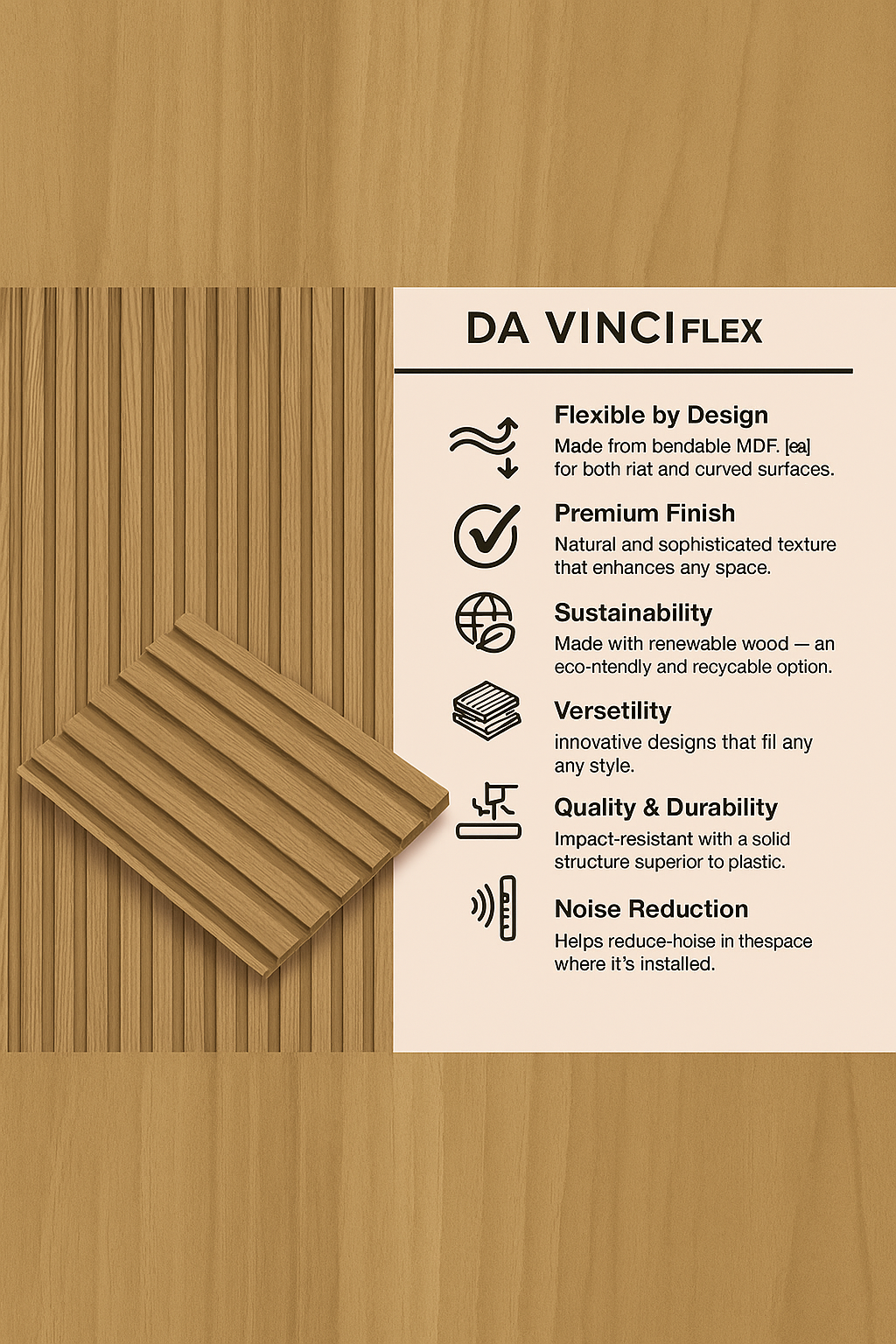 WP-MDF DA VINCI FLEX ROBLE CHIC (8 PCS x BOX )