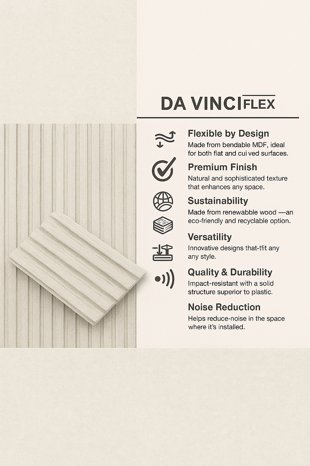 WP-MDF DA VINCI FLEX LIENZO(8 PCS x BOX )