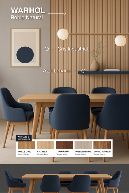 WP-MDF WARHOL ROBLE NATURAL (4 PCS x BOX )